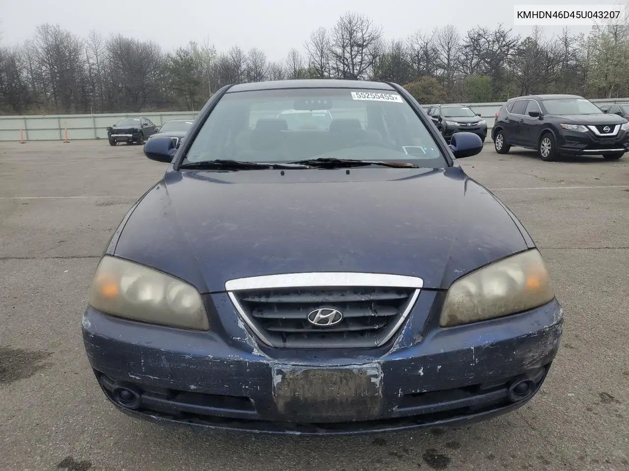 2005 Hyundai Elantra Gls VIN: KMHDN46D45U043207 Lot: 55255455