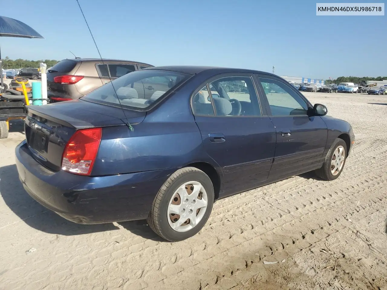 2005 Hyundai Elantra Gls VIN: KMHDN46DX5U986718 Lot: 55510955