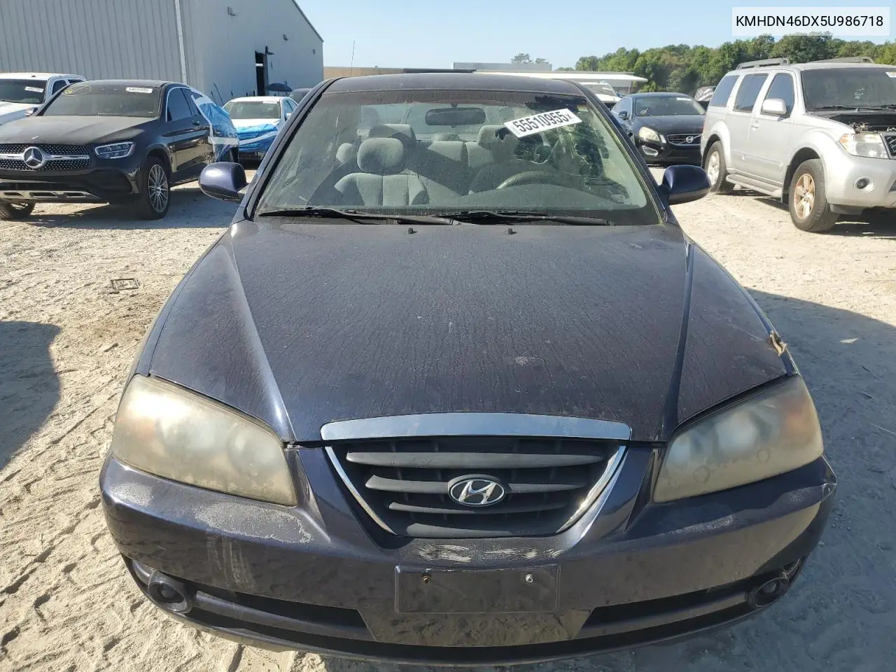 2005 Hyundai Elantra Gls VIN: KMHDN46DX5U986718 Lot: 55510955