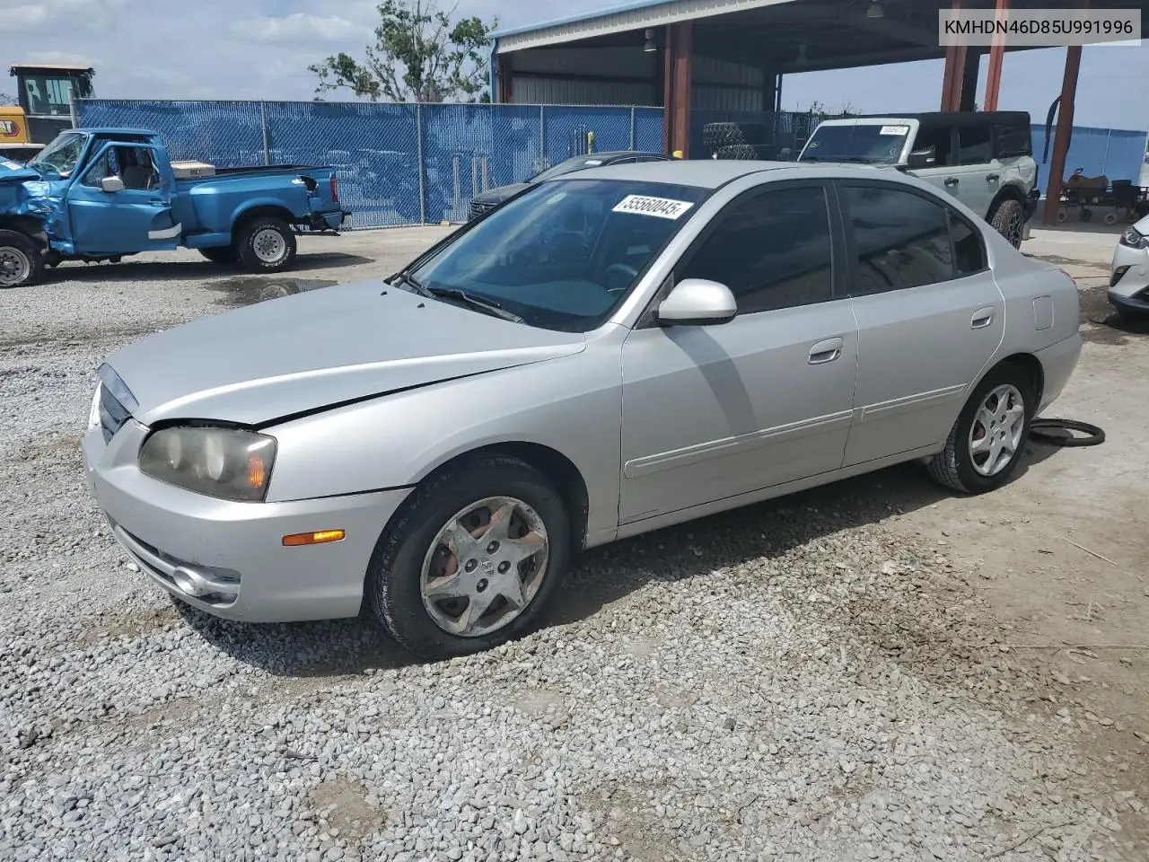 2005 Hyundai Elantra Gls VIN: KMHDN46D85U991996 Lot: 55560045