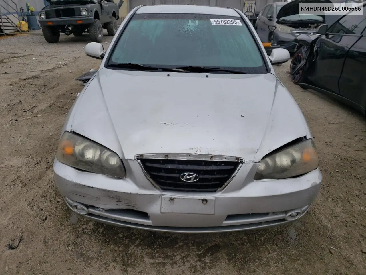 2005 Hyundai Elantra Gls VIN: KMHDN46D25U006656 Lot: 55782205