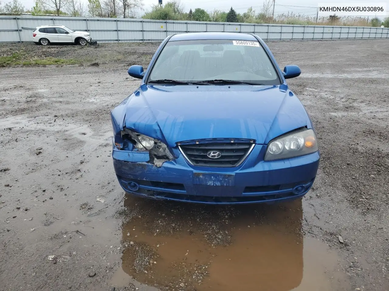 2005 Hyundai Elantra Gls VIN: KMHDN46DX5U030896 Lot: 55809135
