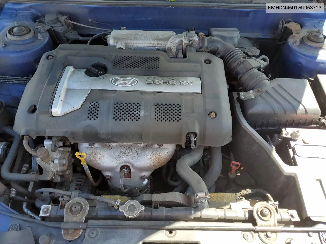 2005 Hyundai Elantra Gls VIN: KMHDN46D15U063723 Lot: 56113495