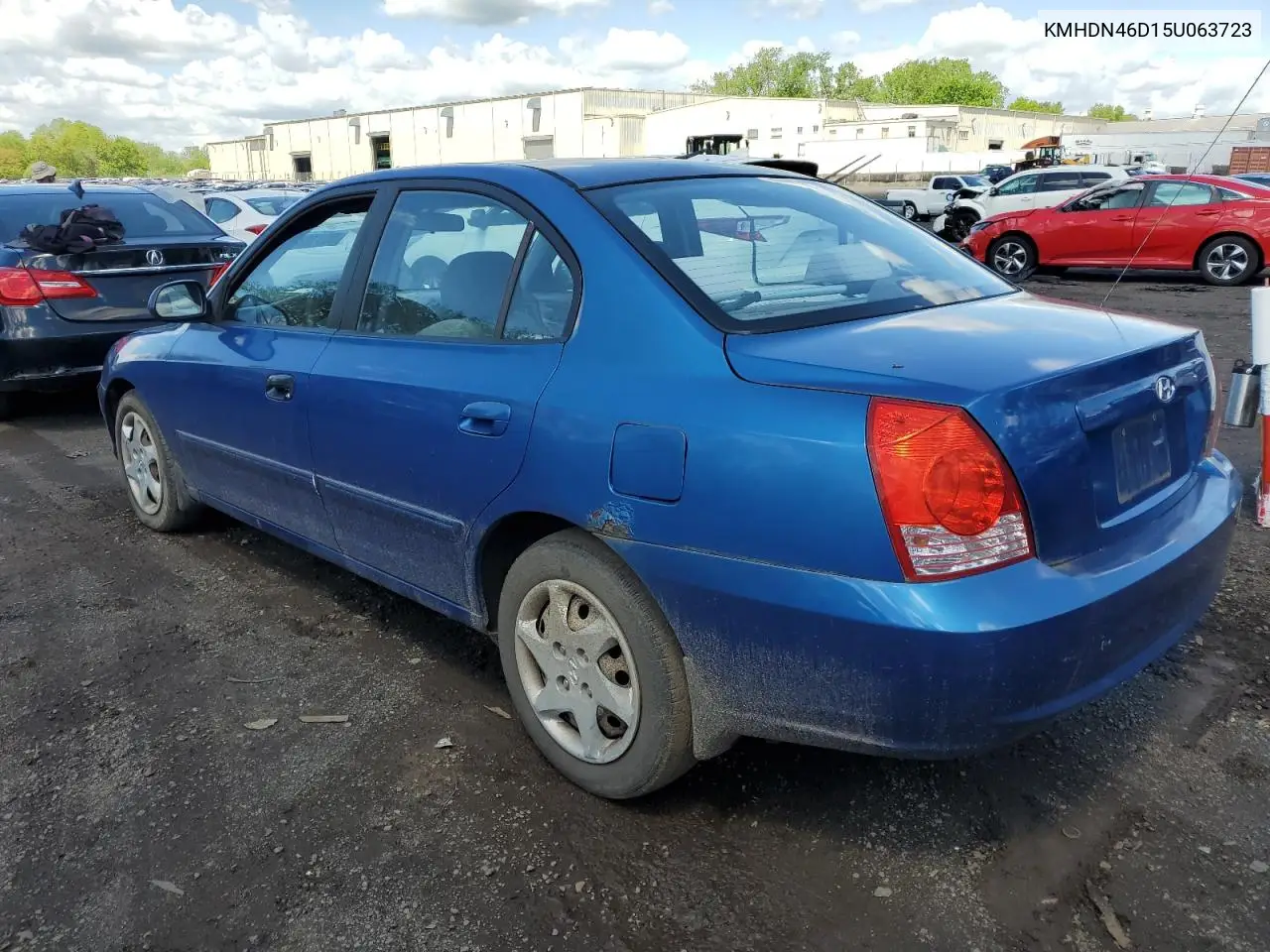 2005 Hyundai Elantra Gls VIN: KMHDN46D15U063723 Lot: 56113495
