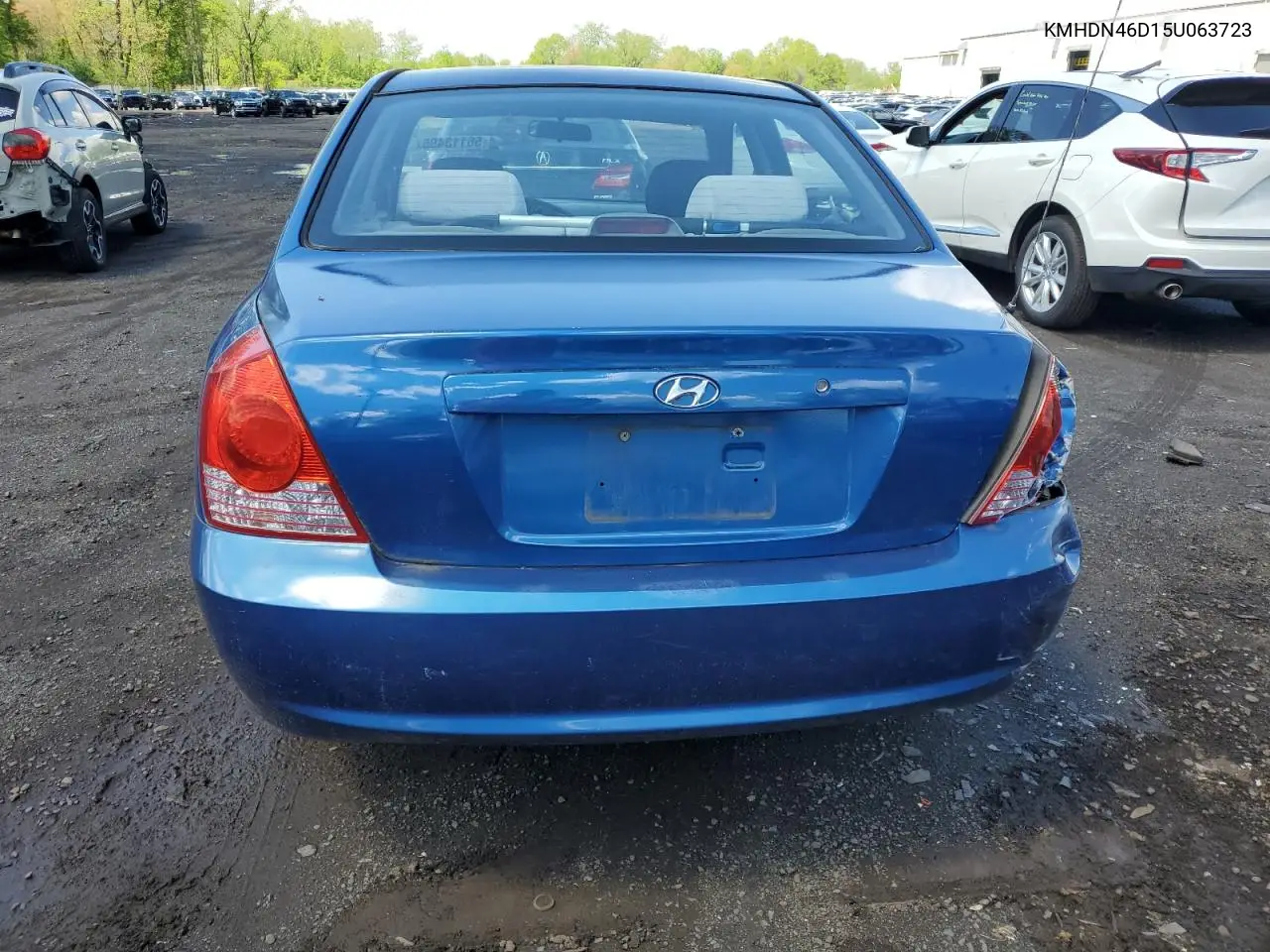 2005 Hyundai Elantra Gls VIN: KMHDN46D15U063723 Lot: 56113495