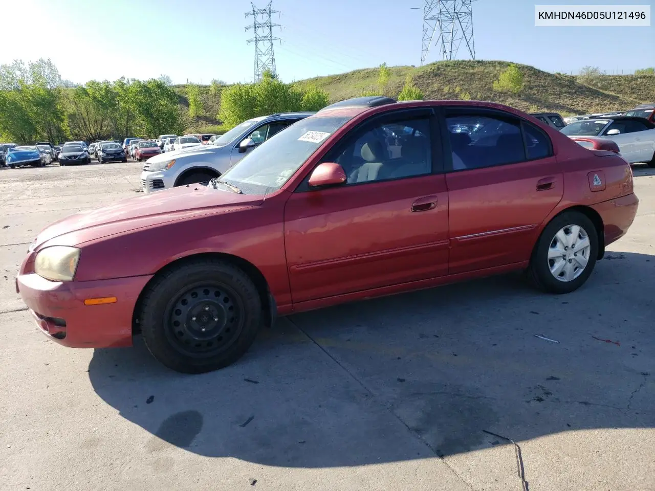 2005 Hyundai Elantra Gls VIN: KMHDN46D05U121496 Lot: 56134525