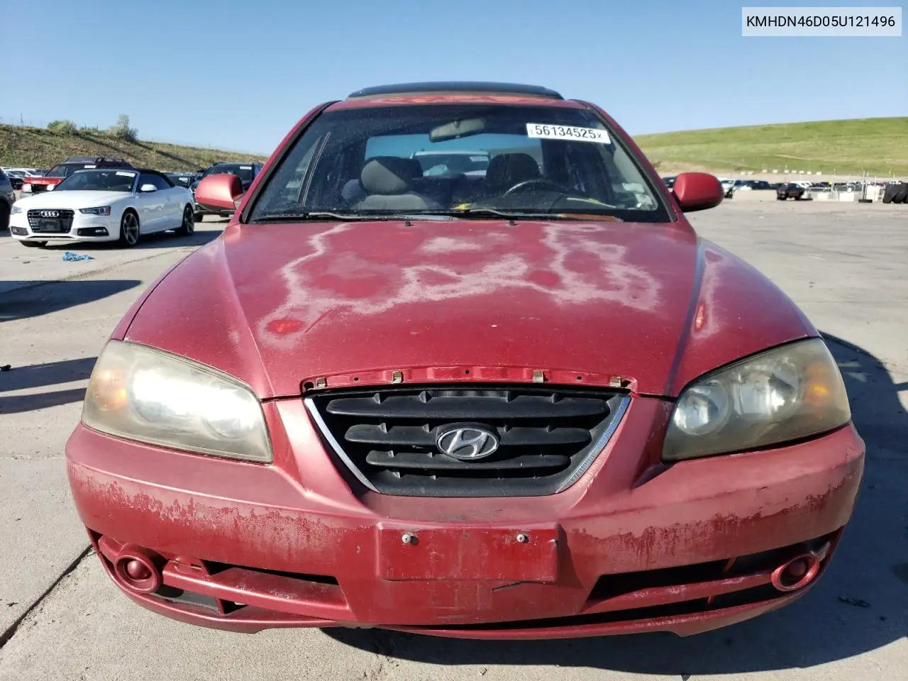 2005 Hyundai Elantra Gls VIN: KMHDN46D05U121496 Lot: 56134525