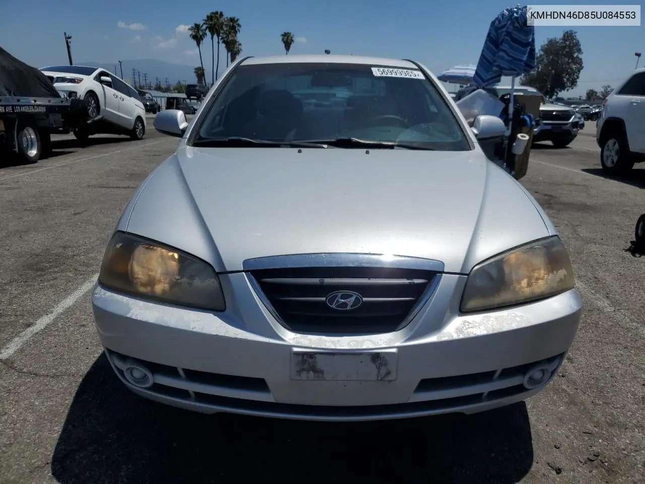 2005 Hyundai Elantra Gls VIN: KMHDN46D85U084553 Lot: 56999985