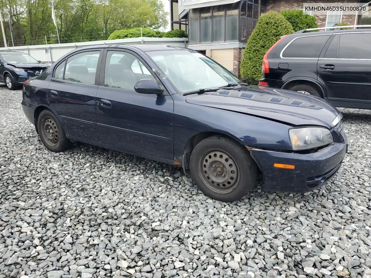 2005 Hyundai Elantra Gls VIN: KMHDN46D35U100870 Lot: 57279485
