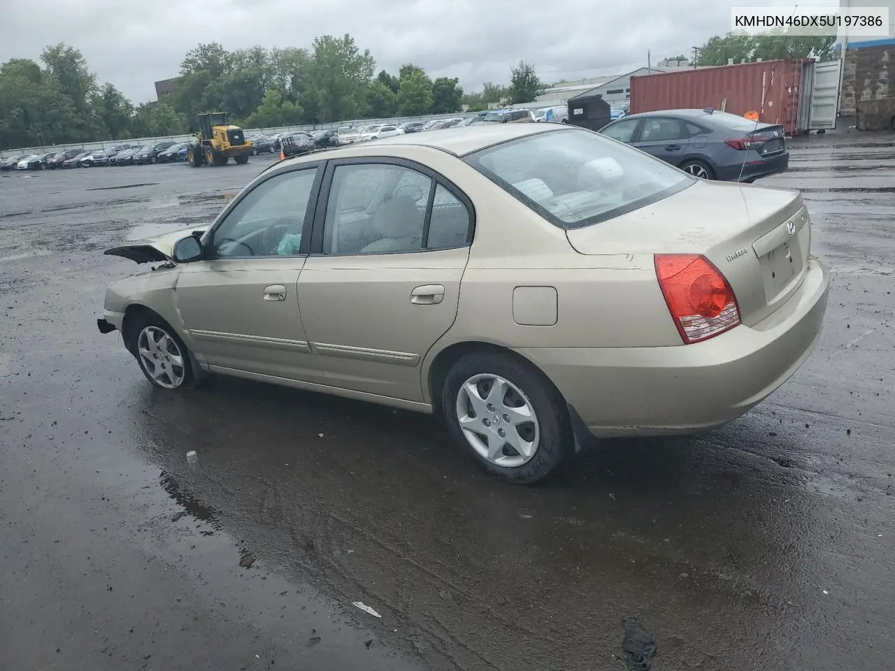2005 Hyundai Elantra Gls VIN: KMHDN46DX5U197386 Lot: 57989685