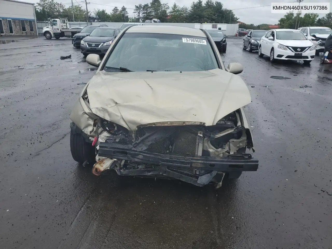 2005 Hyundai Elantra Gls VIN: KMHDN46DX5U197386 Lot: 57989685