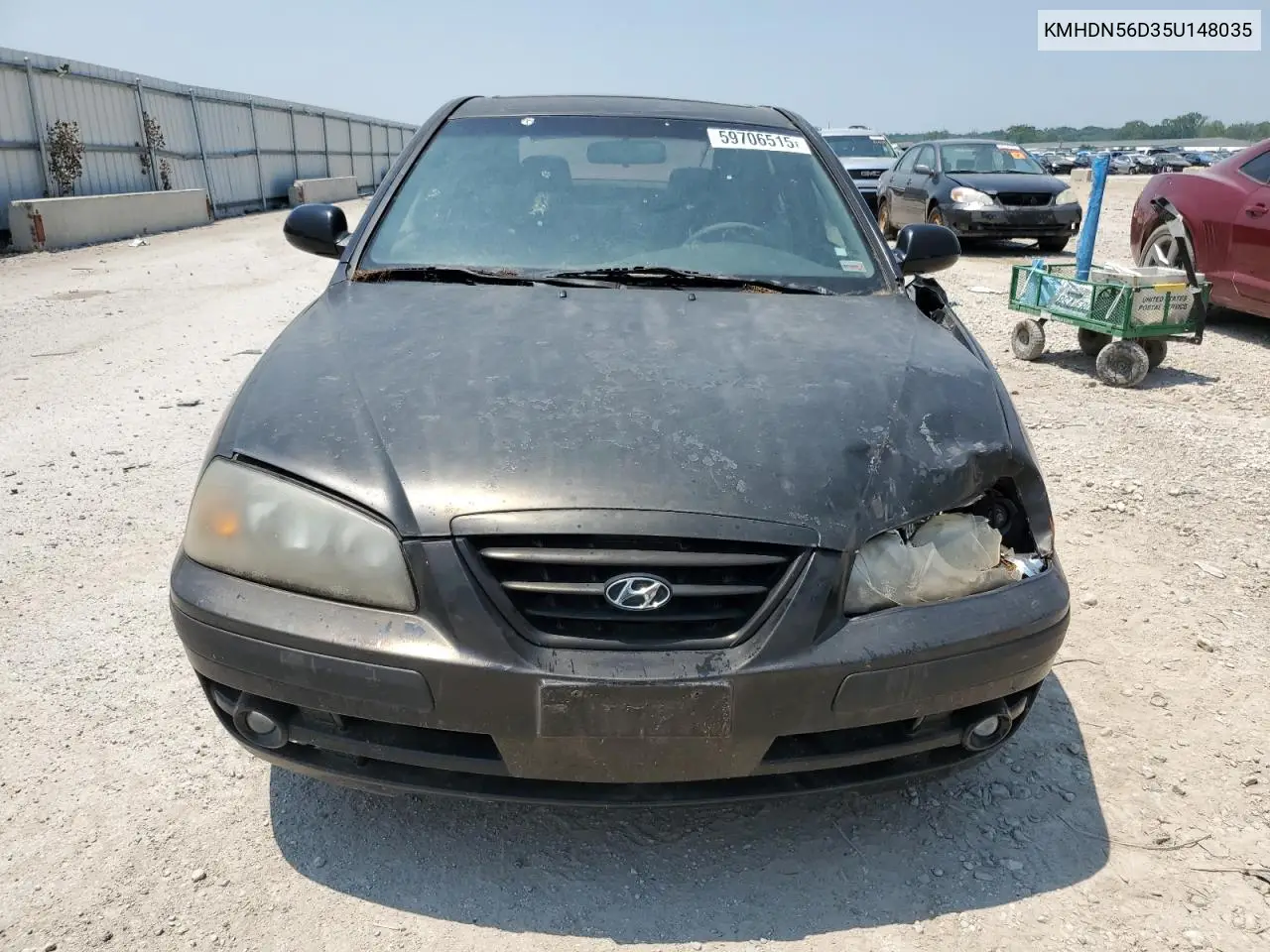 2005 Hyundai Elantra Gls VIN: KMHDN56D35U148035 Lot: 59706515