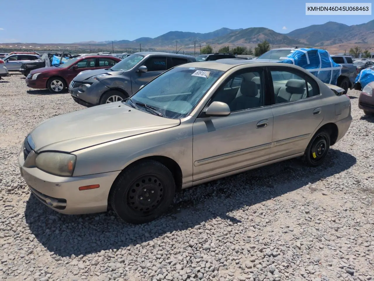 2005 Hyundai Elantra Gls VIN: KMHDN46D45U068463 Lot: 60810135