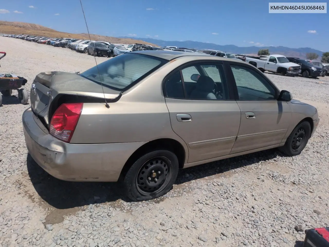 2005 Hyundai Elantra Gls VIN: KMHDN46D45U068463 Lot: 60810135