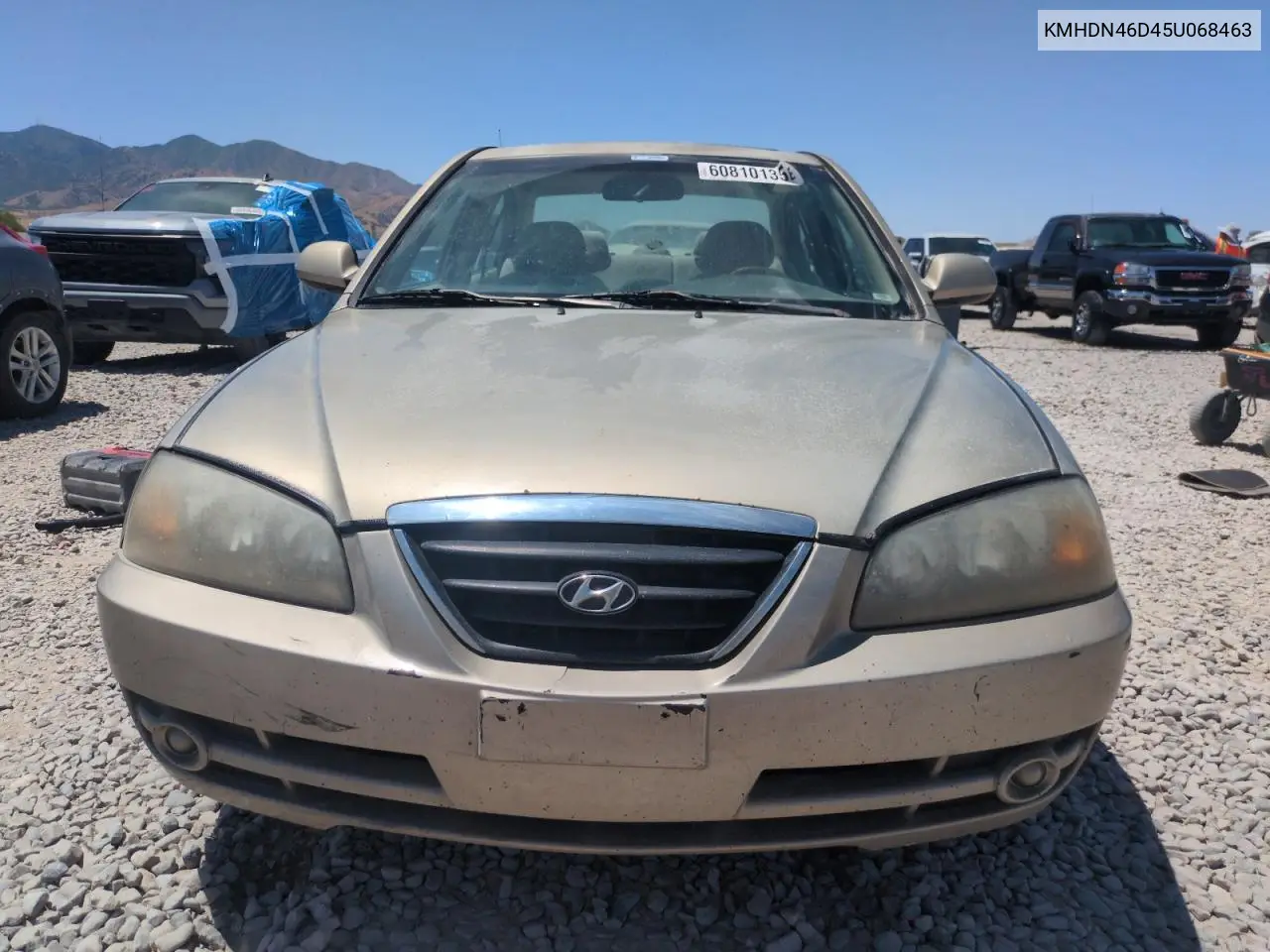 2005 Hyundai Elantra Gls VIN: KMHDN46D45U068463 Lot: 60810135