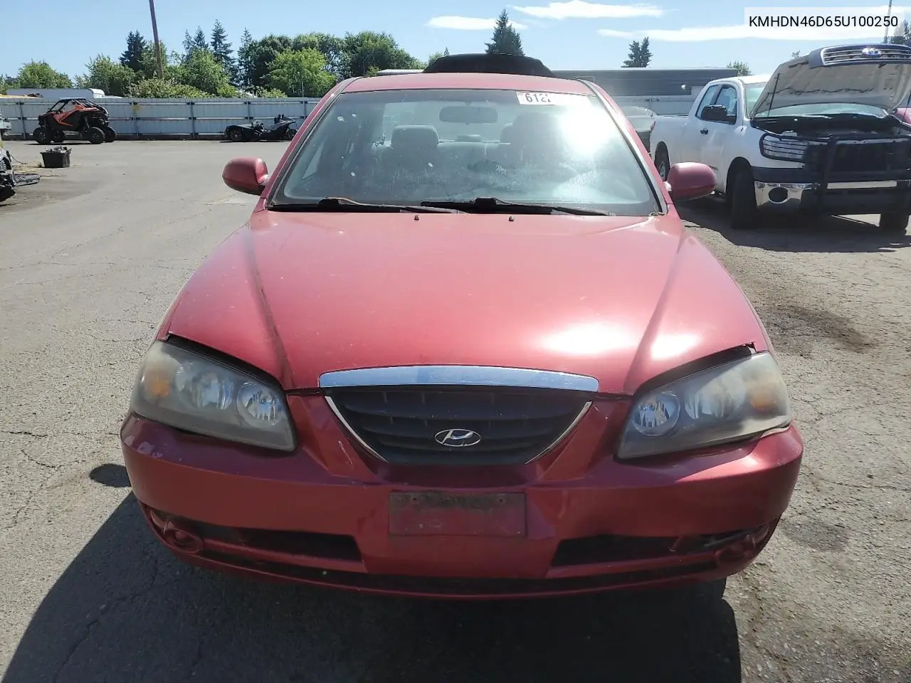 2005 Hyundai Elantra Gls VIN: KMHDN46D65U100250 Lot: 61225025