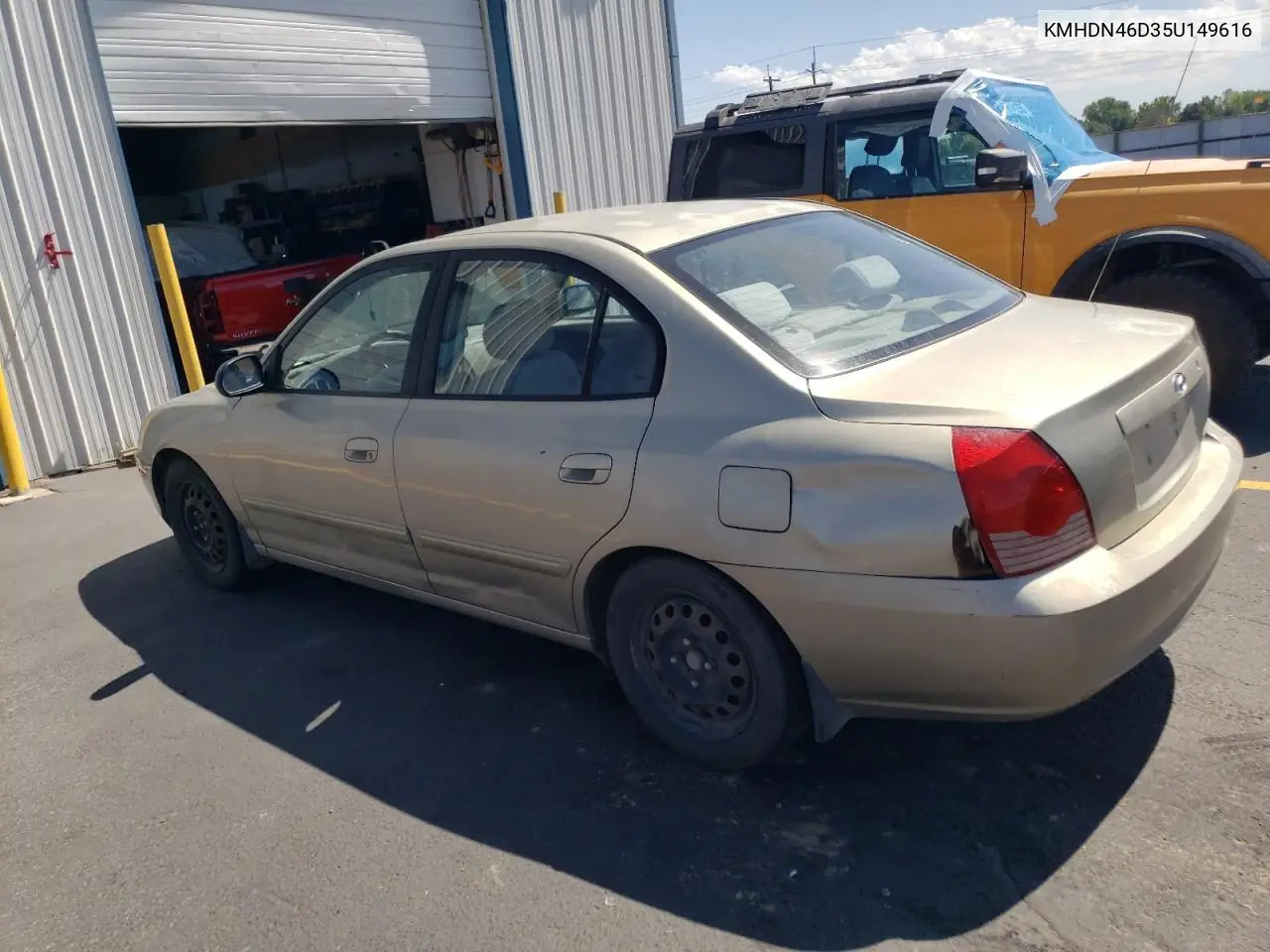 2005 Hyundai Elantra Gls VIN: KMHDN46D35U149616 Lot: 61292475
