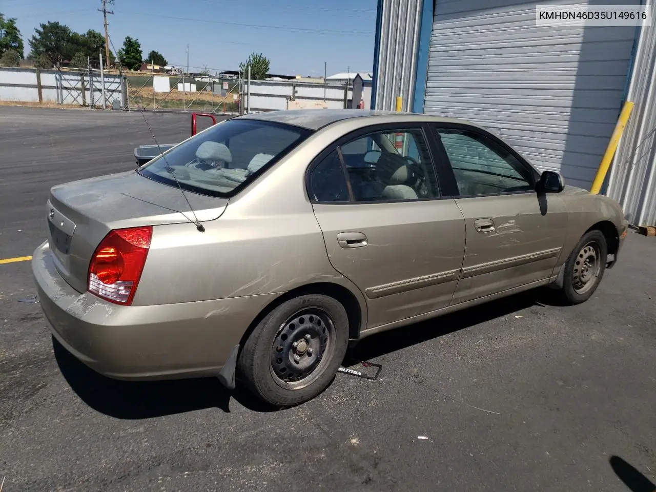 2005 Hyundai Elantra Gls VIN: KMHDN46D35U149616 Lot: 61292475