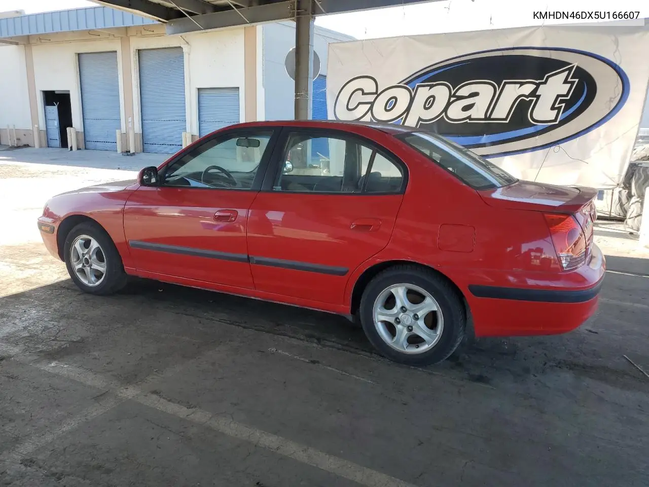 2005 Hyundai Elantra Gls VIN: KMHDN46DX5U166607 Lot: 61479695