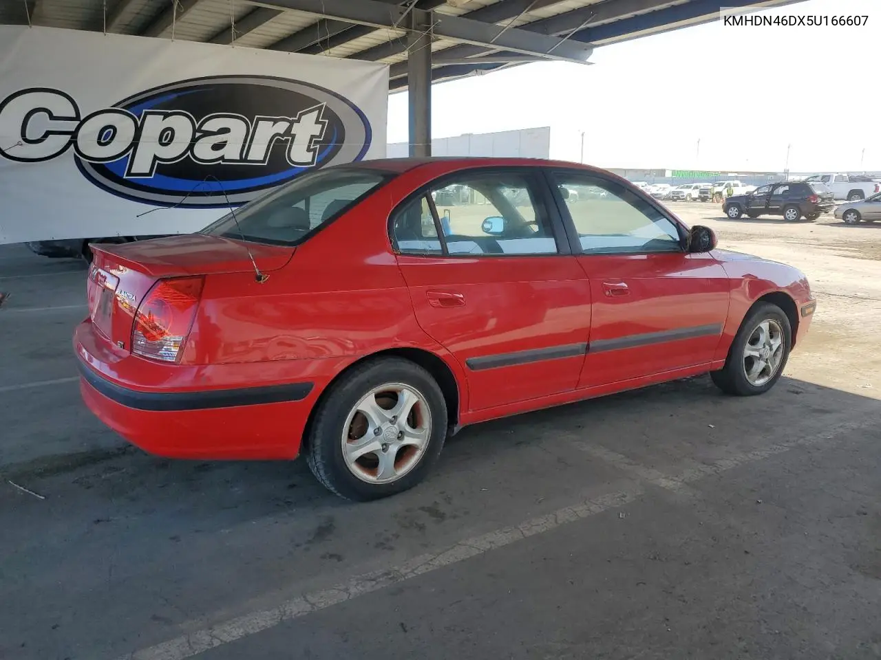 2005 Hyundai Elantra Gls VIN: KMHDN46DX5U166607 Lot: 61479695