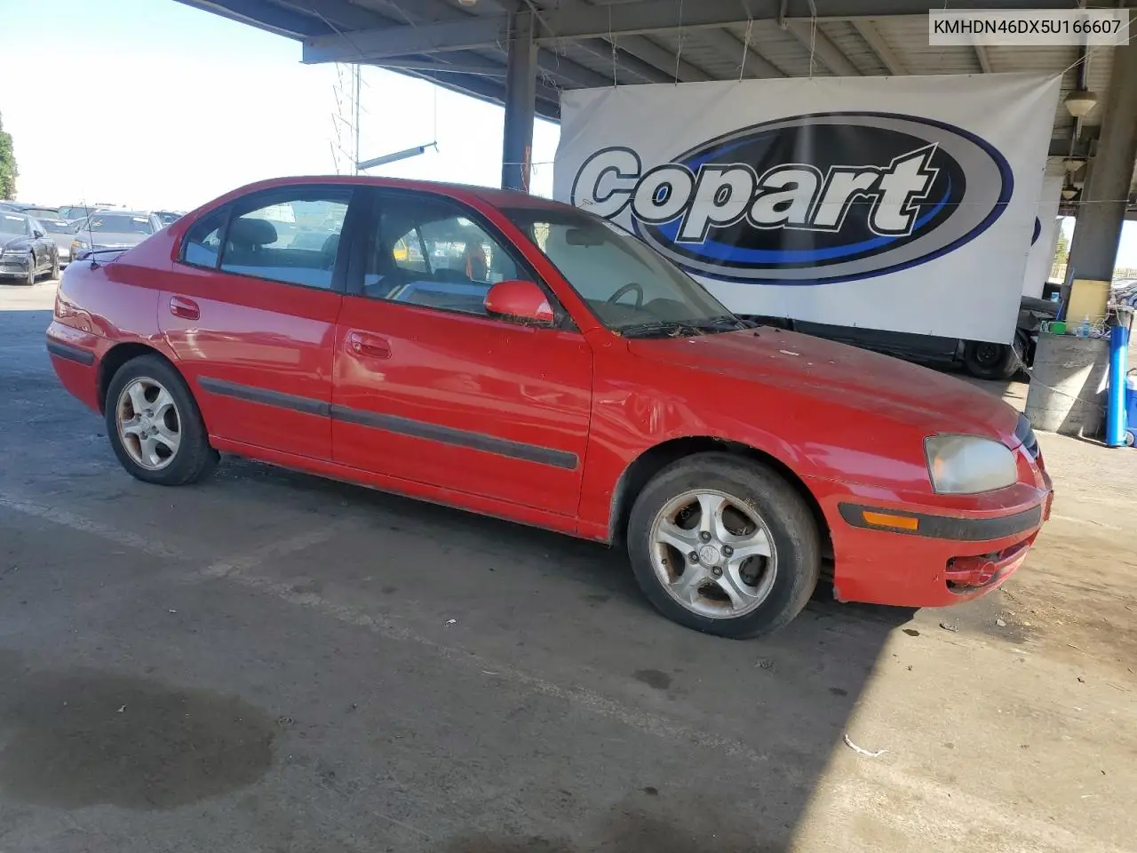 2005 Hyundai Elantra Gls VIN: KMHDN46DX5U166607 Lot: 61479695