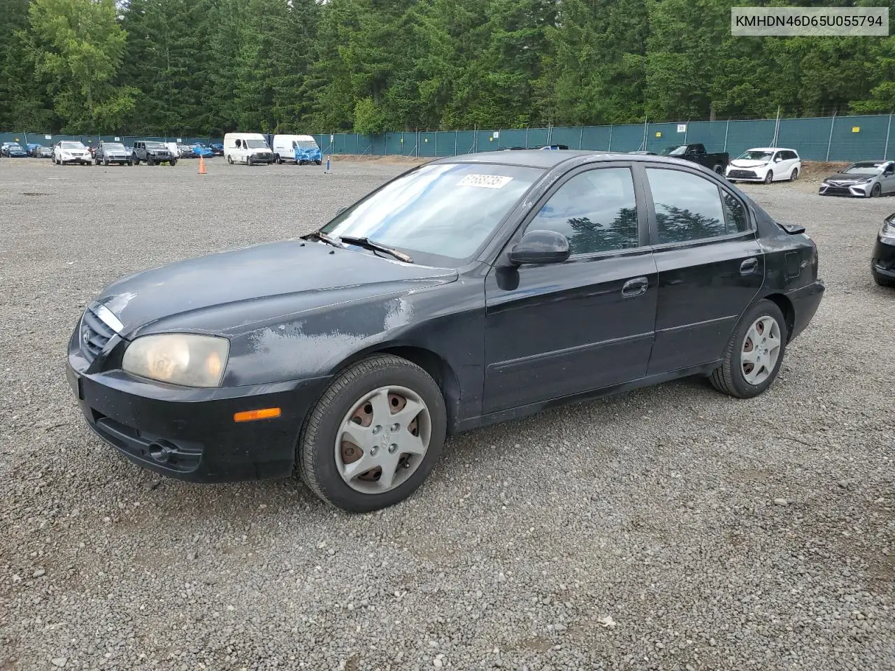 2005 Hyundai Elantra Gls VIN: KMHDN46D65U055794 Lot: 61688735