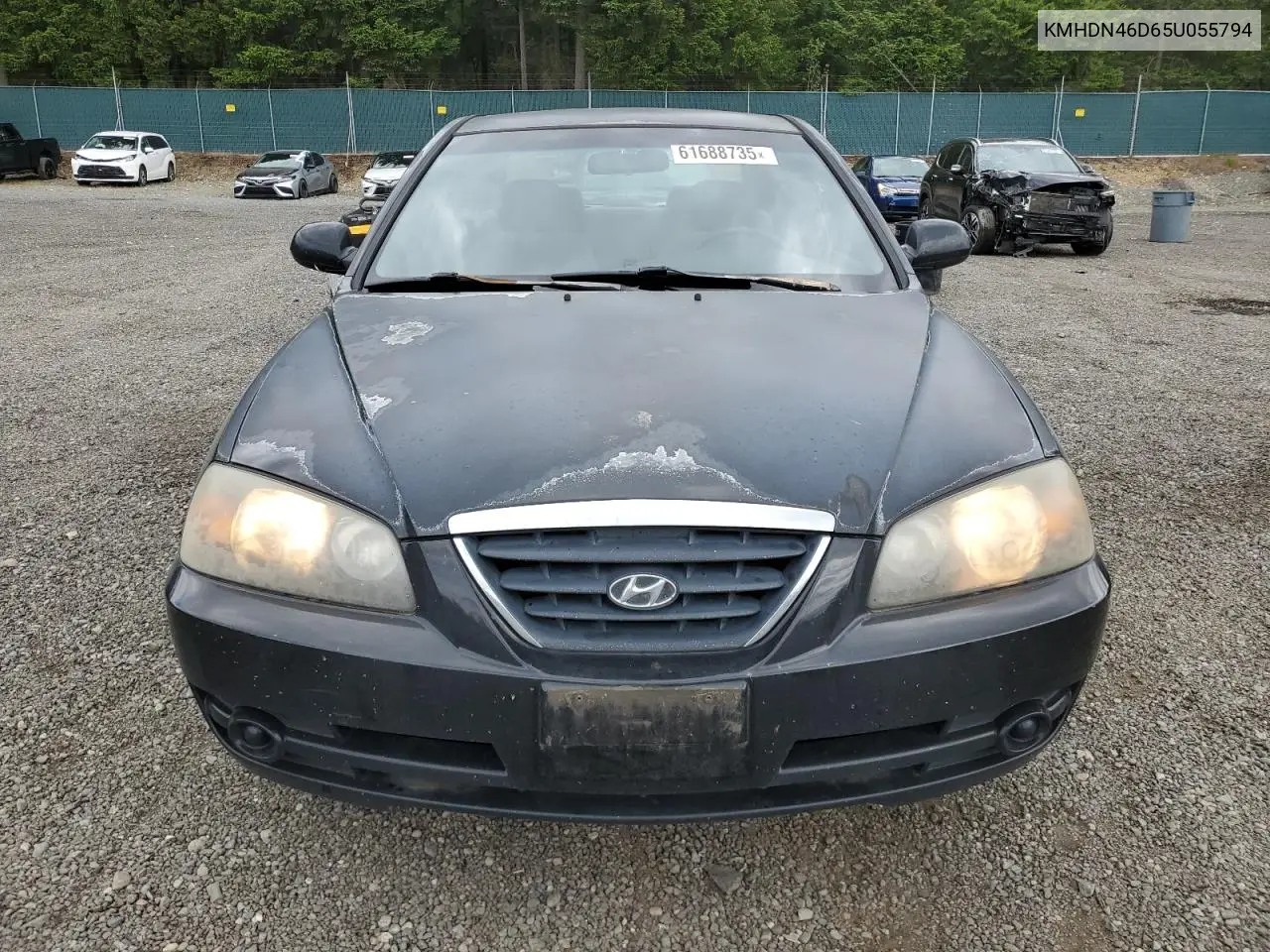 2005 Hyundai Elantra Gls VIN: KMHDN46D65U055794 Lot: 61688735