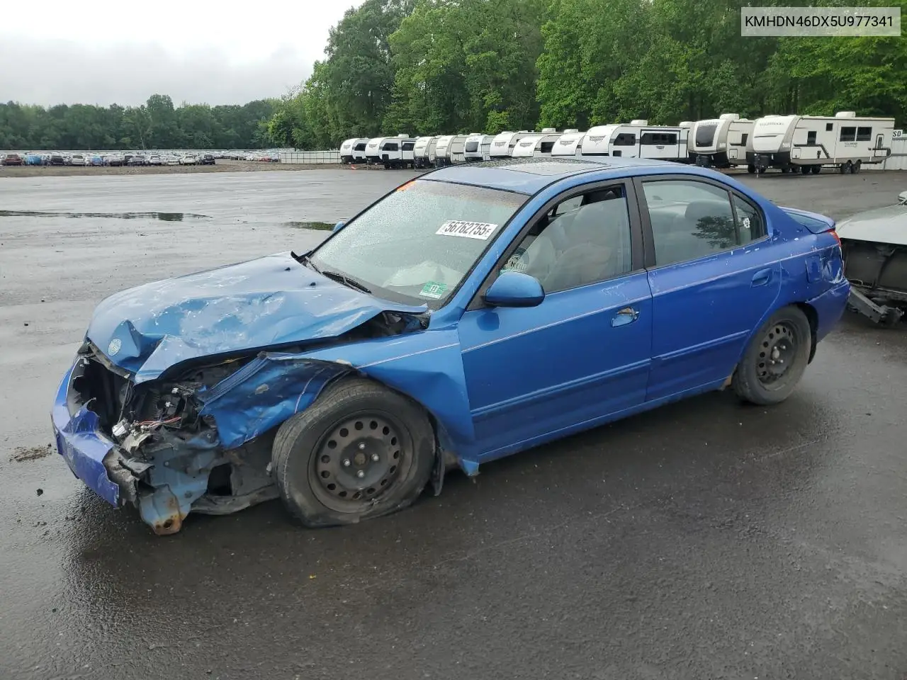 2005 Hyundai Elantra Gls VIN: KMHDN46DX5U977341 Lot: 61721975