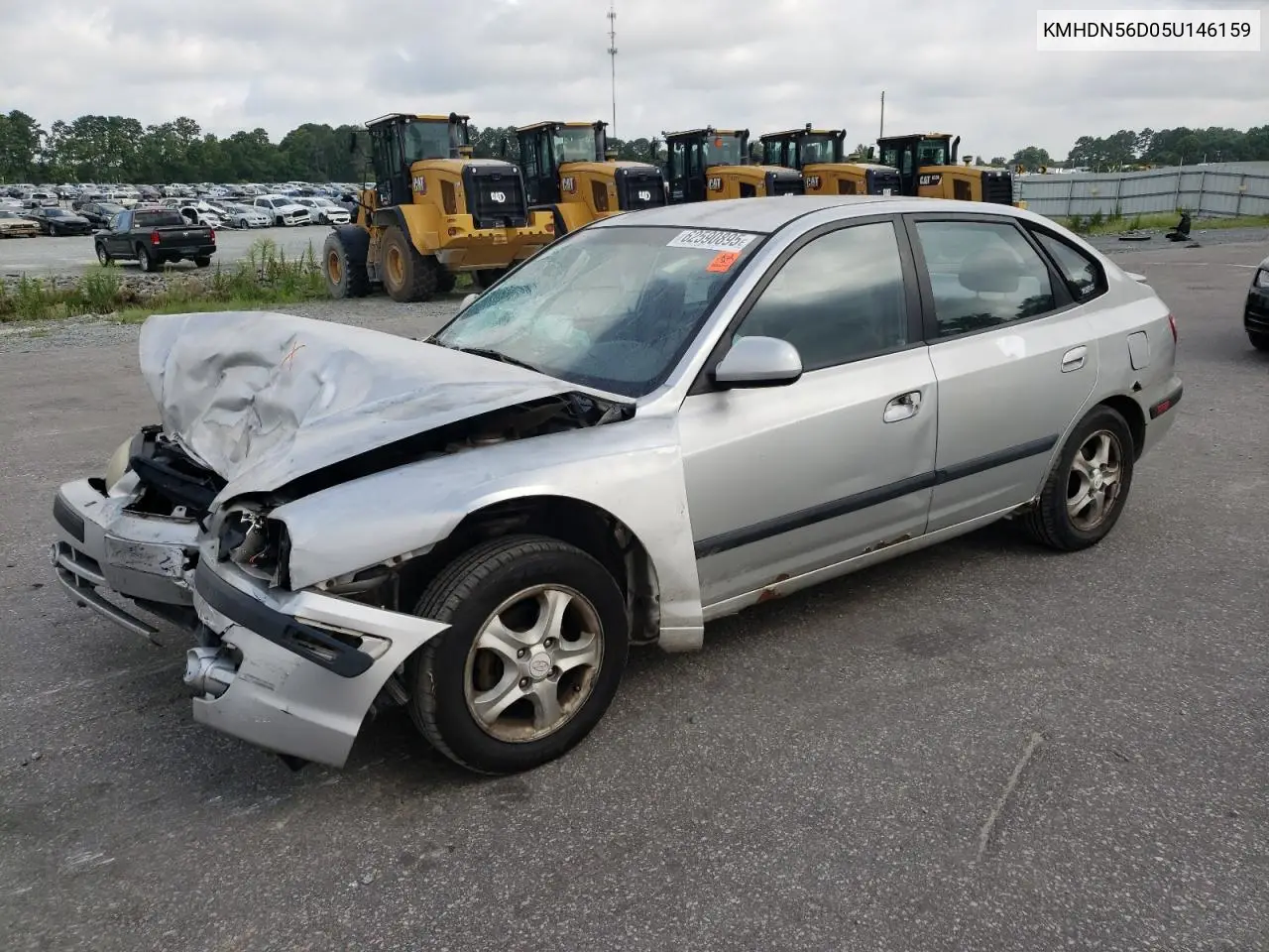 2005 Hyundai Elantra Gls VIN: KMHDN56D05U146159 Lot: 62590895