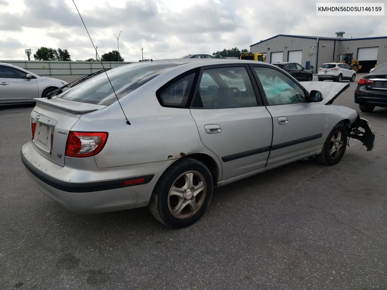 2005 Hyundai Elantra Gls VIN: KMHDN56D05U146159 Lot: 62590895