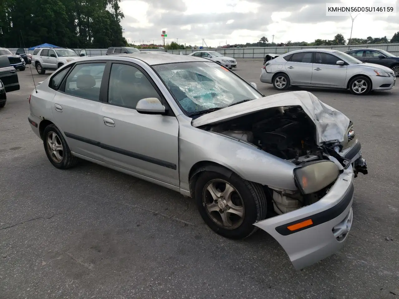 2005 Hyundai Elantra Gls VIN: KMHDN56D05U146159 Lot: 62590895