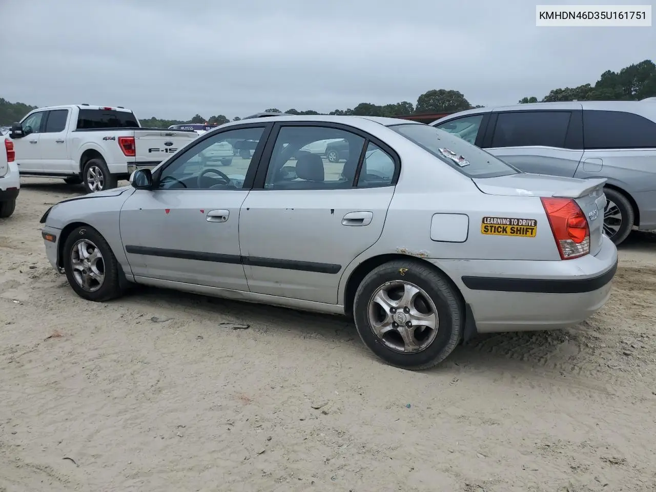 2005 Hyundai Elantra Gls VIN: KMHDN46D35U161751 Lot: 62629595