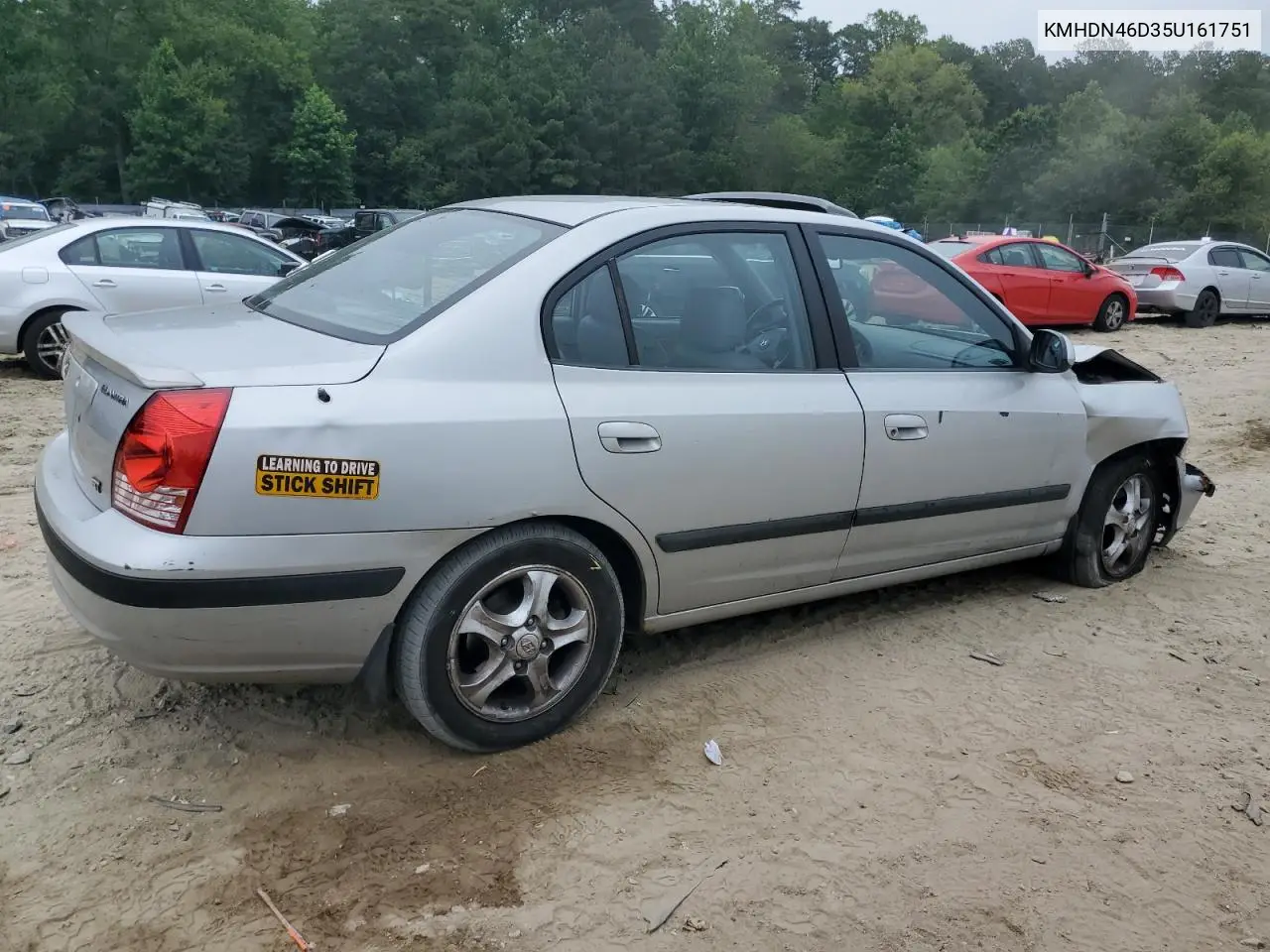 2005 Hyundai Elantra Gls VIN: KMHDN46D35U161751 Lot: 62629595
