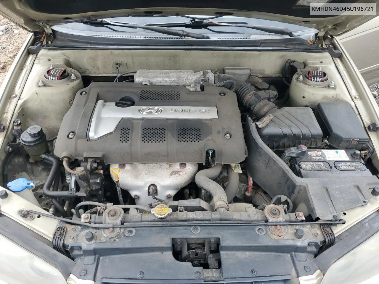 2005 Hyundai Elantra Gls VIN: KMHDN46D45U196721 Lot: 63421435