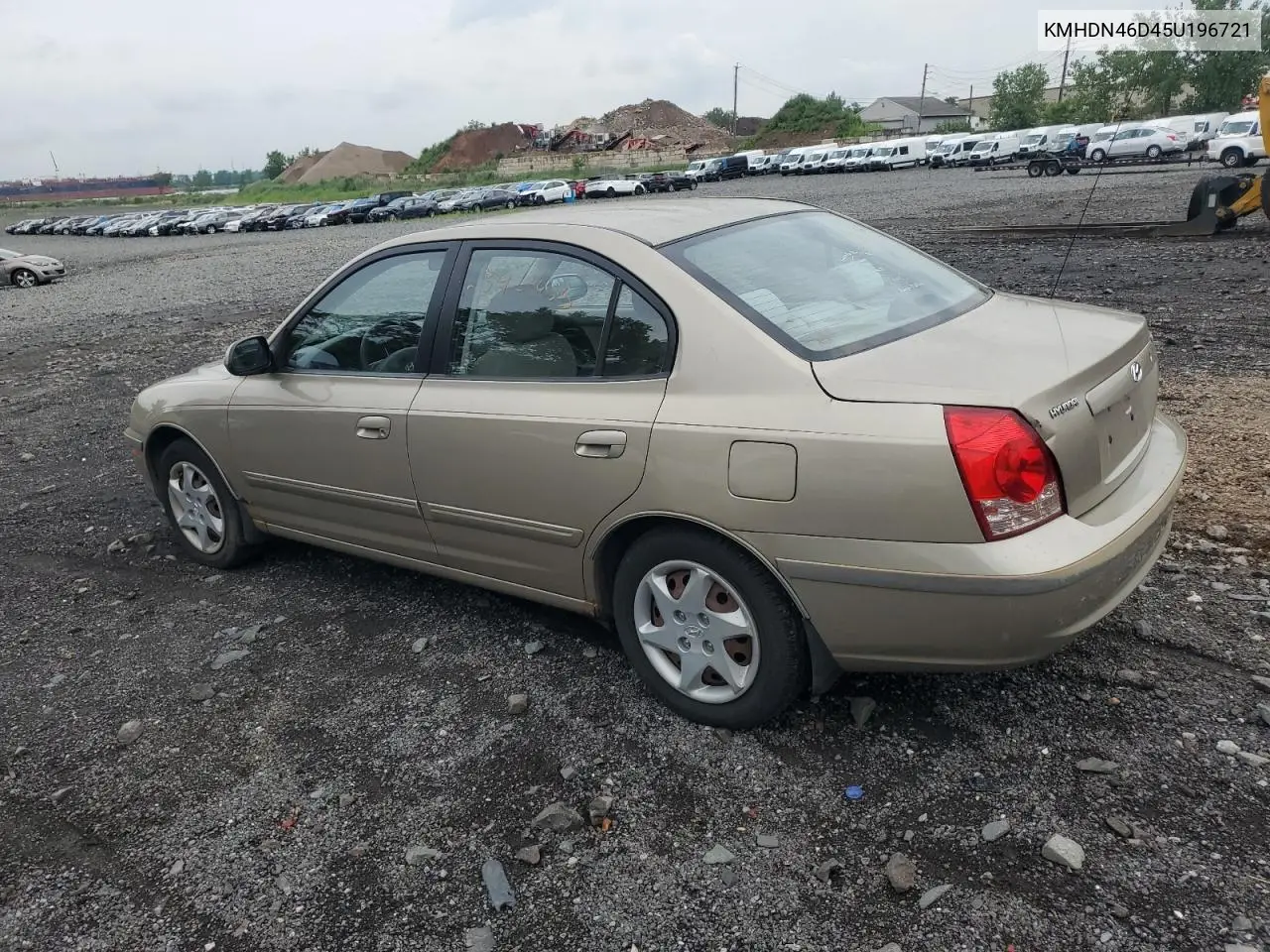 2005 Hyundai Elantra Gls VIN: KMHDN46D45U196721 Lot: 63421435