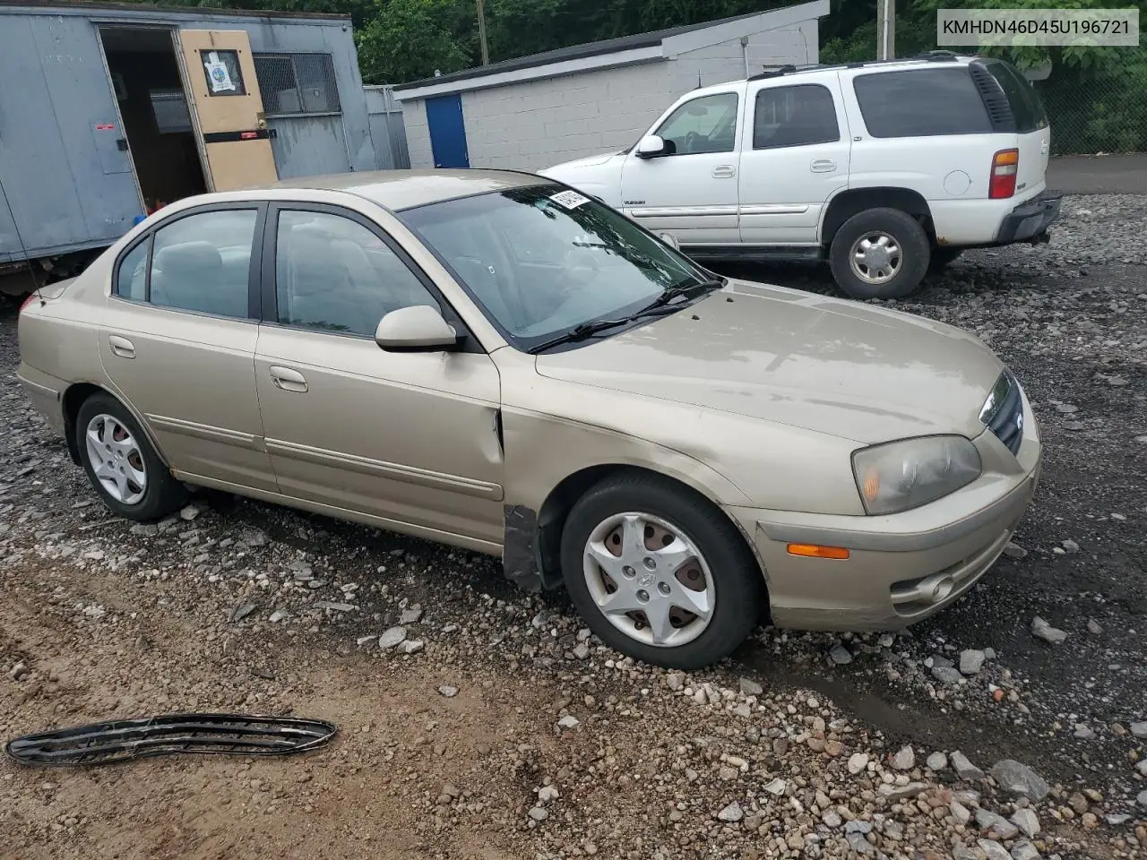 2005 Hyundai Elantra Gls VIN: KMHDN46D45U196721 Lot: 63421435