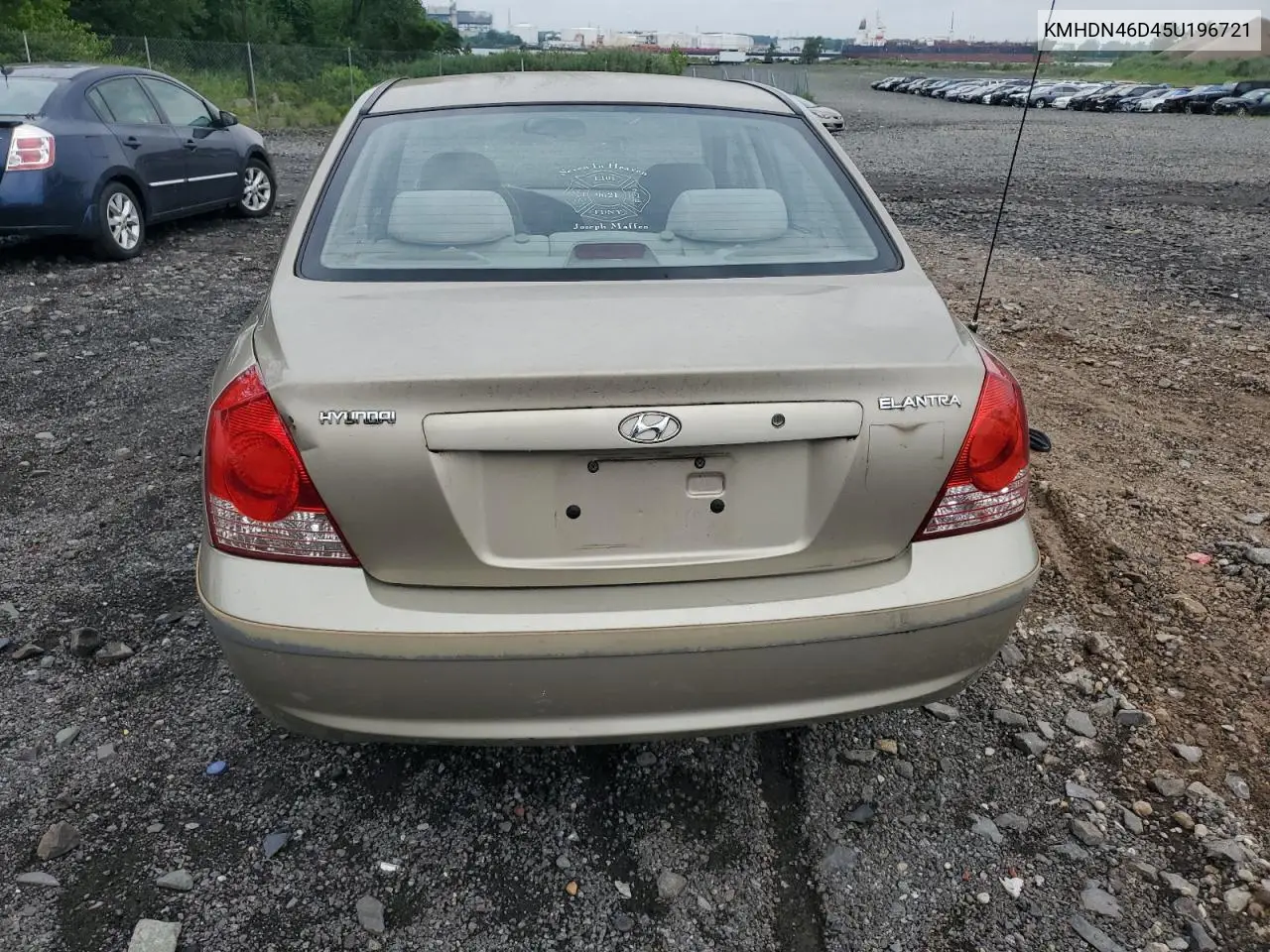 2005 Hyundai Elantra Gls VIN: KMHDN46D45U196721 Lot: 63421435
