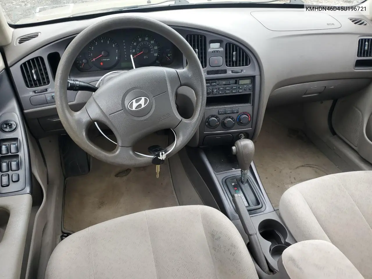 2005 Hyundai Elantra Gls VIN: KMHDN46D45U196721 Lot: 63421435