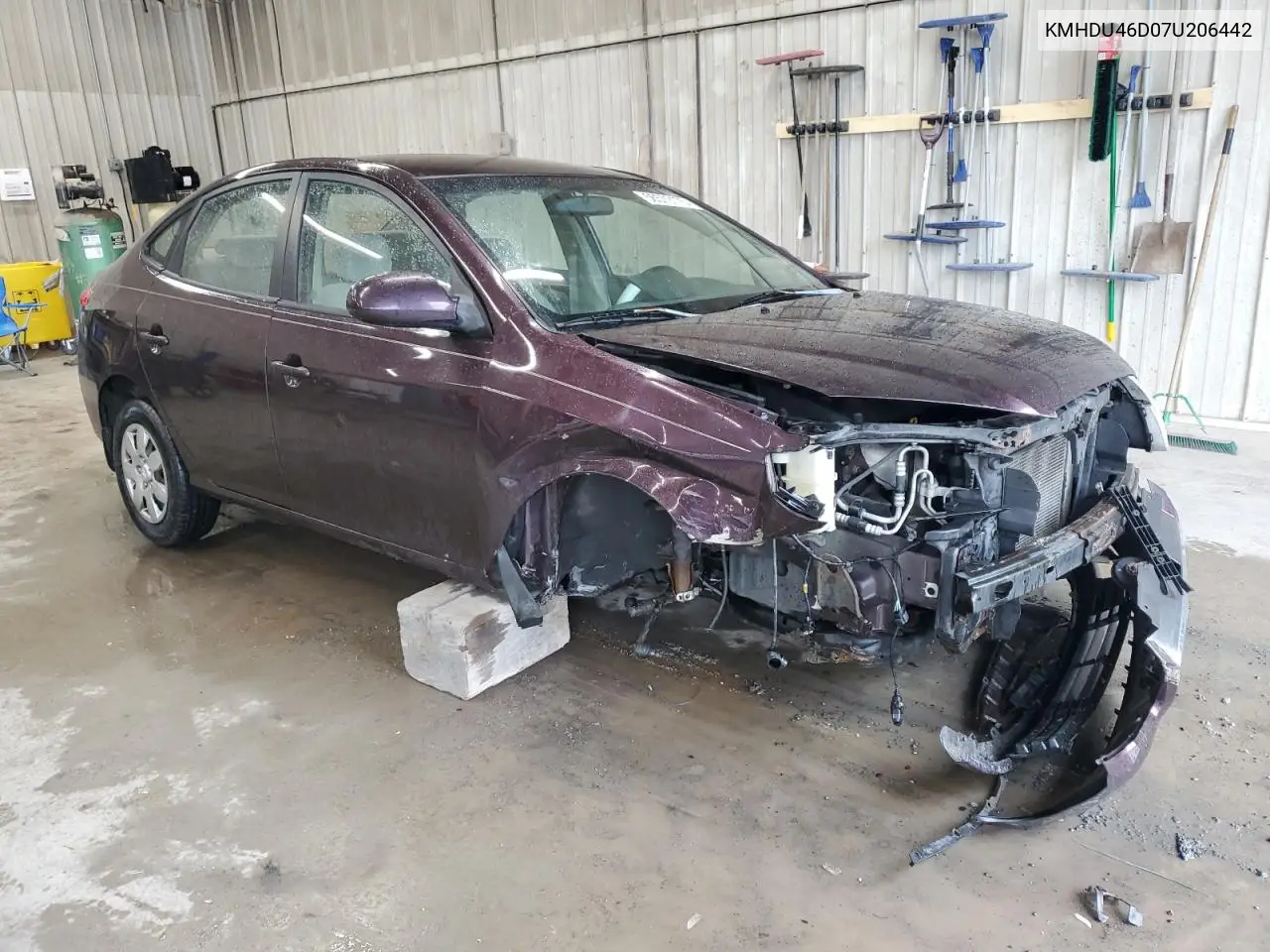 2007 Hyundai Elantra Gls VIN: KMHDU46D07U206442 Lot: 56579175