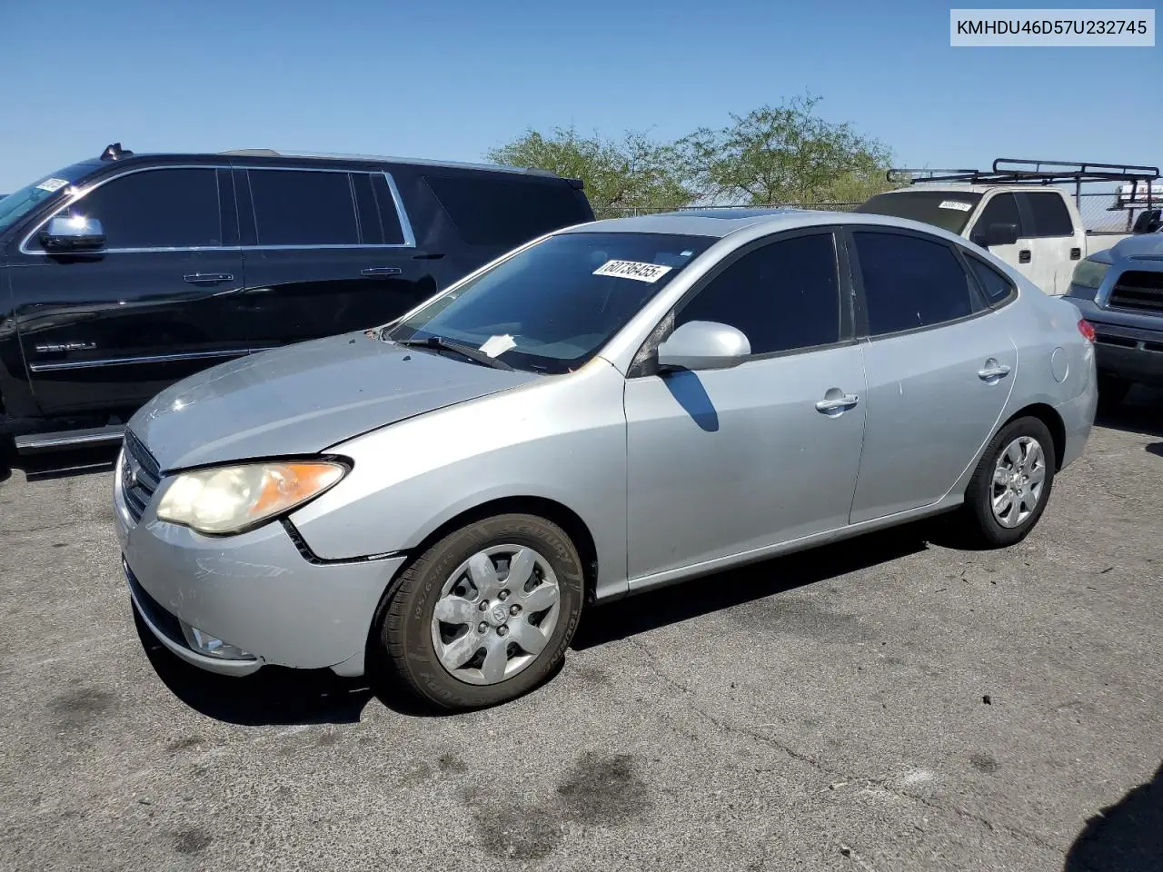 2007 Hyundai Elantra Gls VIN: KMHDU46D57U232745 Lot: 60736455