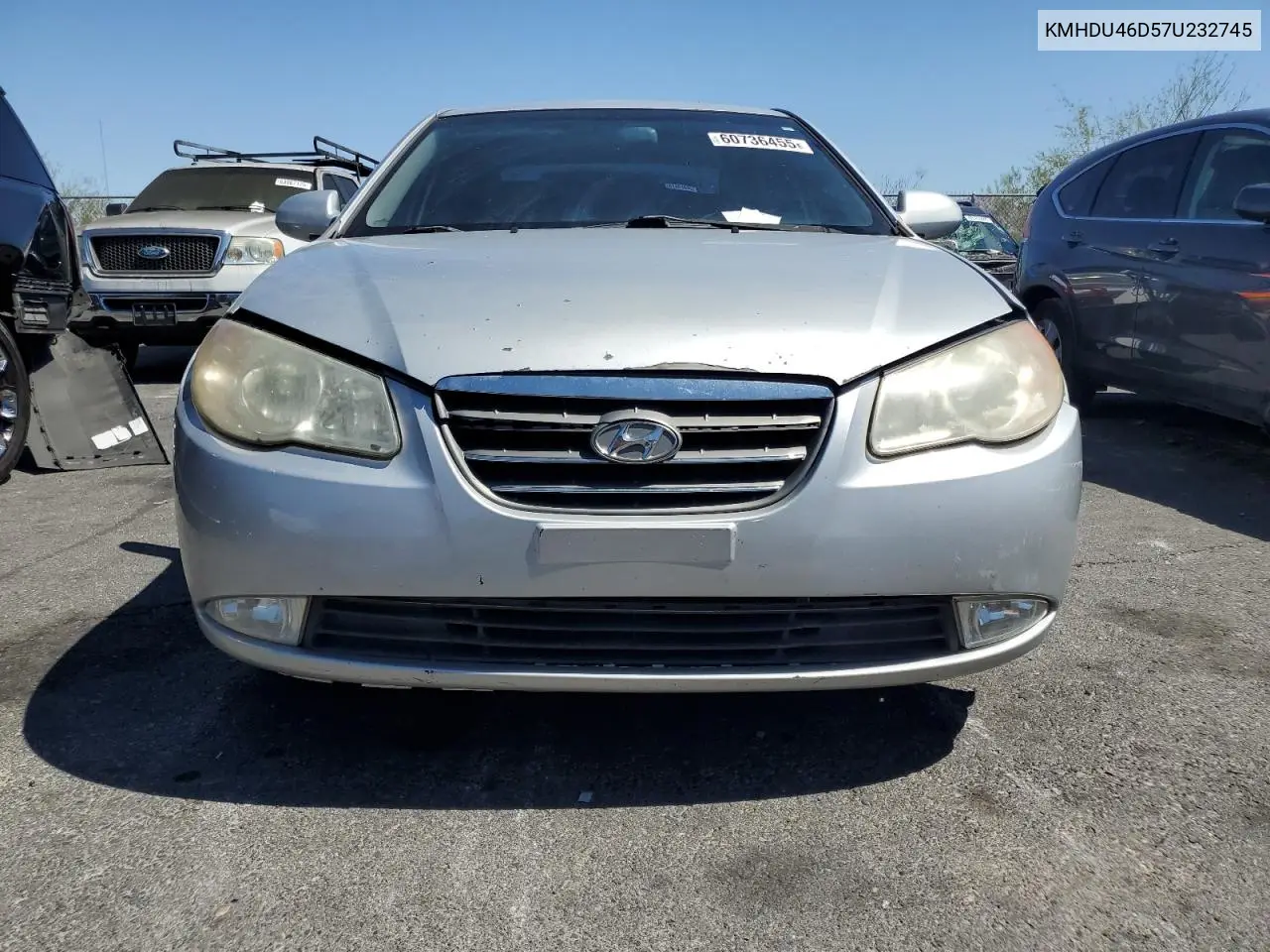 2007 Hyundai Elantra Gls VIN: KMHDU46D57U232745 Lot: 60736455