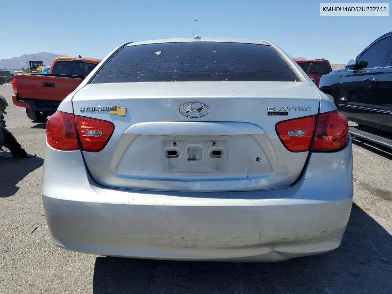 2007 Hyundai Elantra Gls VIN: KMHDU46D57U232745 Lot: 60736455