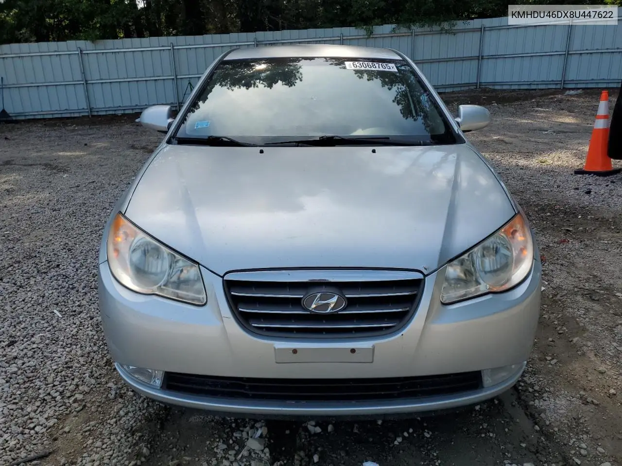 2008 Hyundai Elantra Gls VIN: KMHDU46DX8U447622 Lot: 63068765