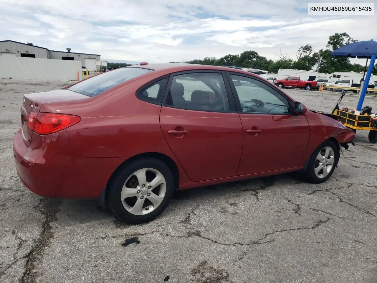 2009 Hyundai Elantra Gls VIN: KMHDU46D69U615435 Lot: 62845055