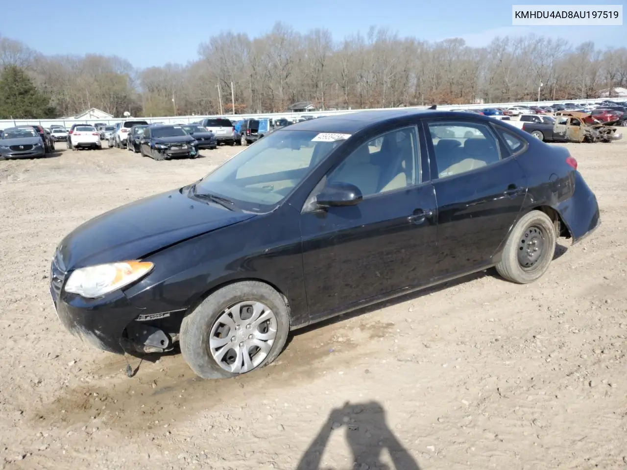 2010 Hyundai Elantra Blue VIN: KMHDU4AD8AU197519 Lot: 48939455