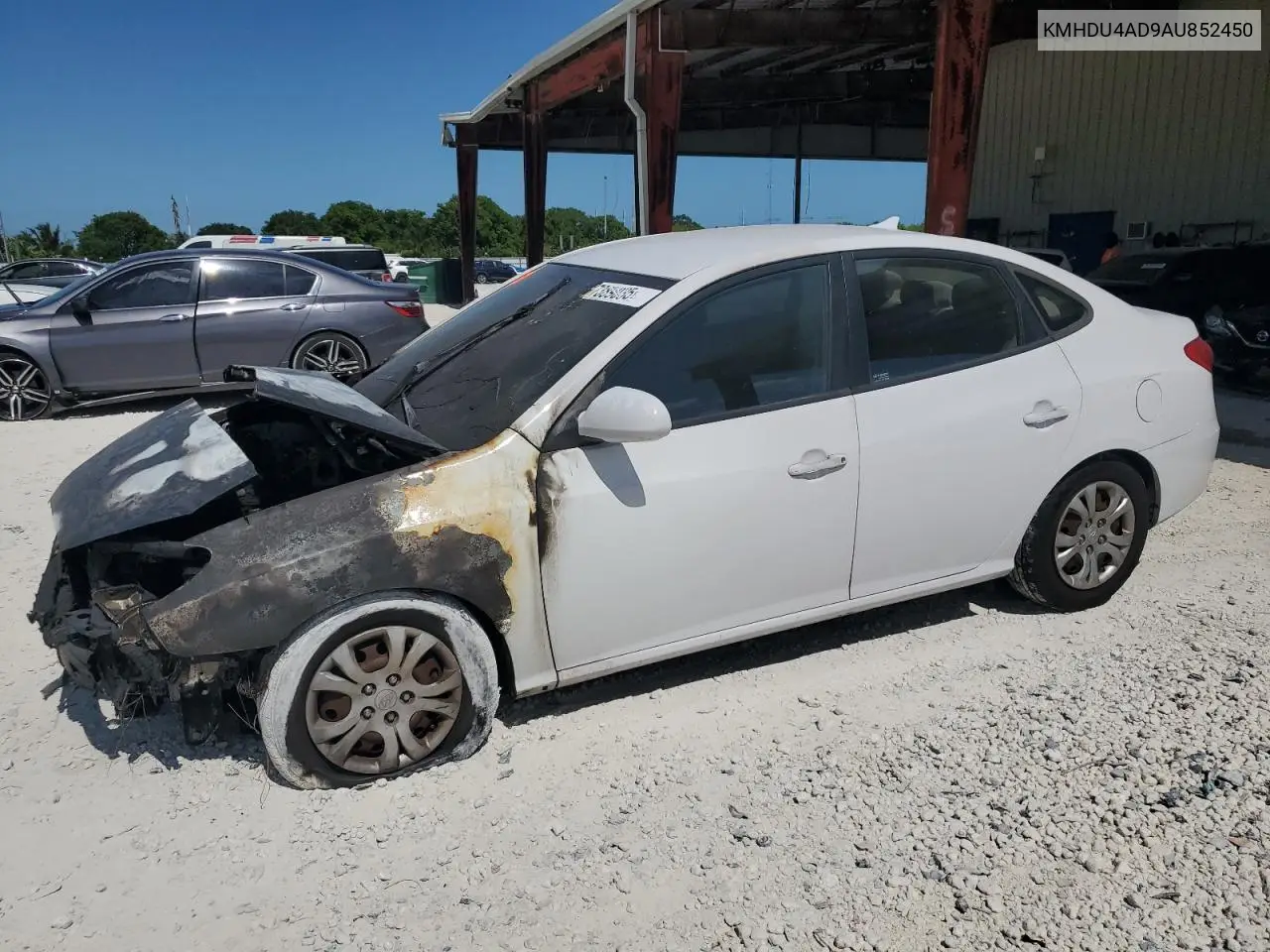 2010 Hyundai Elantra Blue VIN: KMHDU4AD9AU852450 Lot: 57389035