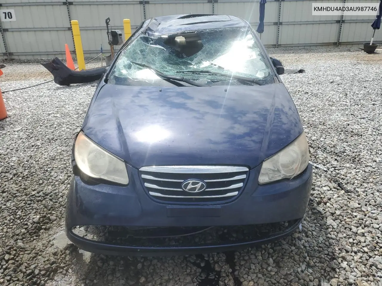2010 Hyundai Elantra Blue VIN: KMHDU4AD3AU987746 Lot: 59226375