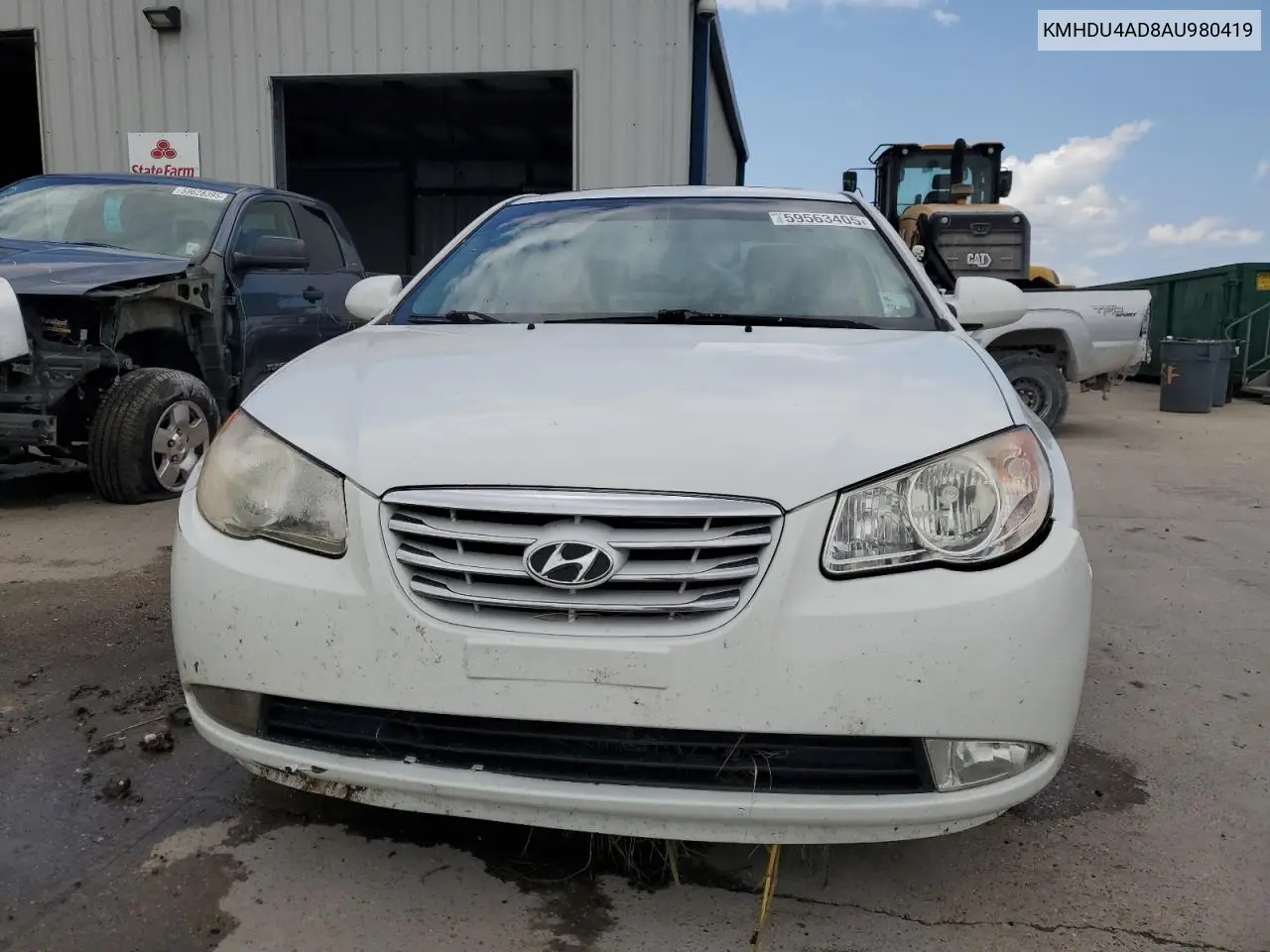2010 Hyundai Elantra Blue VIN: KMHDU4AD8AU980419 Lot: 59563405
