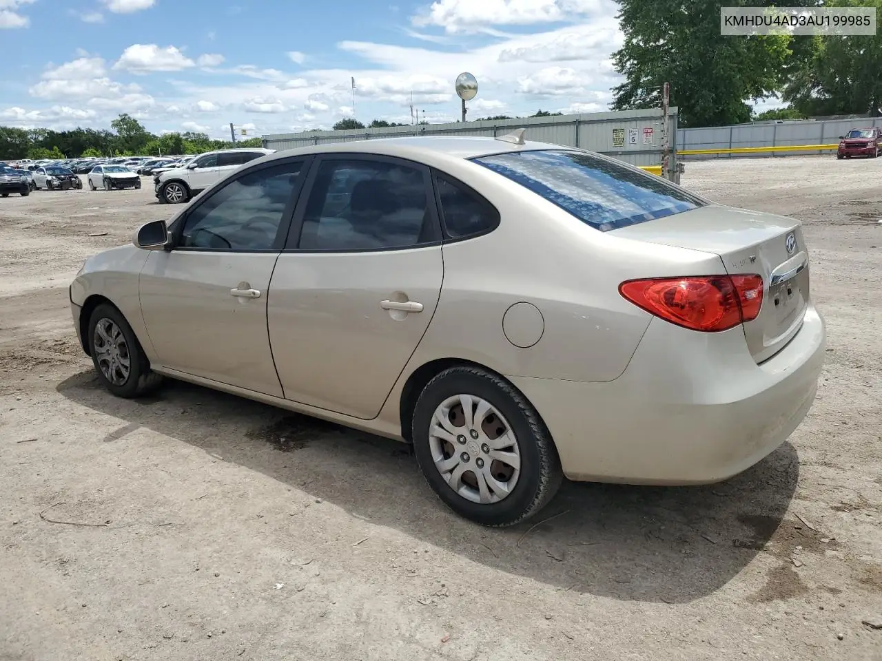 2010 Hyundai Elantra Blue VIN: KMHDU4AD3AU199985 Lot: 62904885