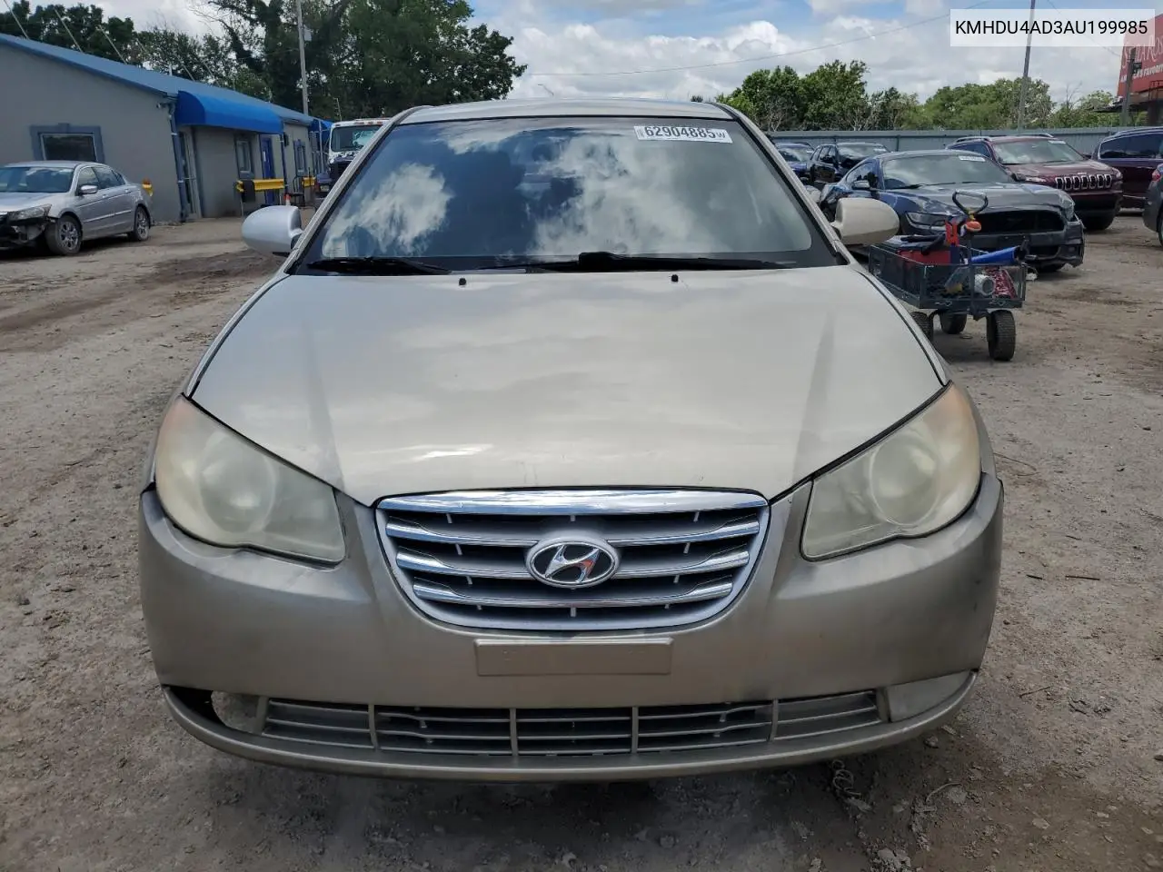 2010 Hyundai Elantra Blue VIN: KMHDU4AD3AU199985 Lot: 62904885